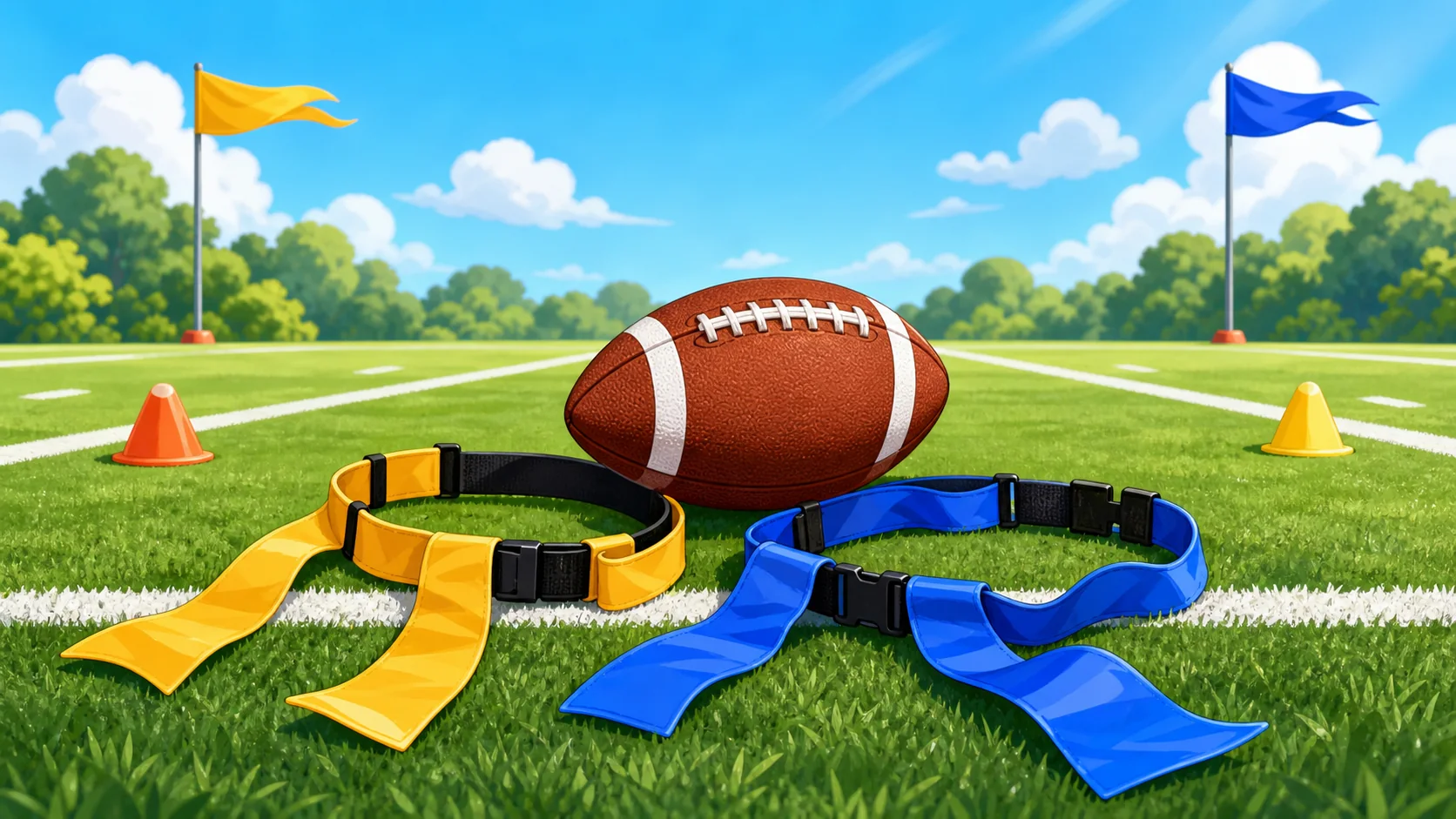 Flag Football visual cue