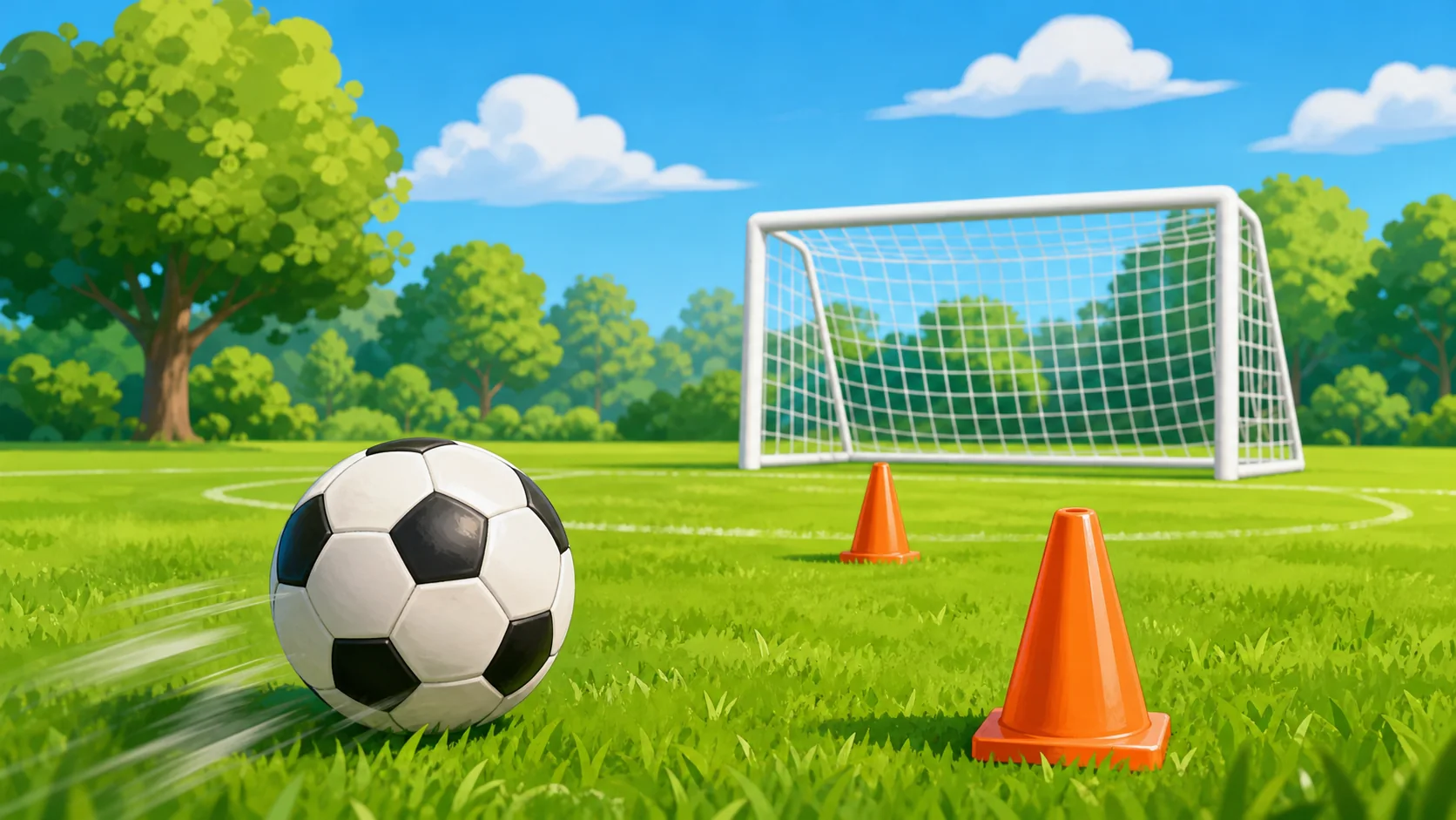 Soccer visual cue